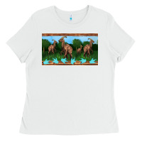 White parasaurolophus sippy cup Ladies Tee - Artiststas