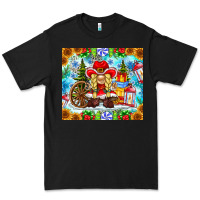 Black Christmas cowboy gnome Premium Tee - CowhideDigitalArt