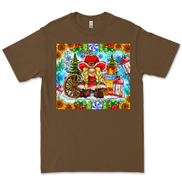 Cacao Christmas cowboy gnome Premium Tee - CowhideDigitalArt