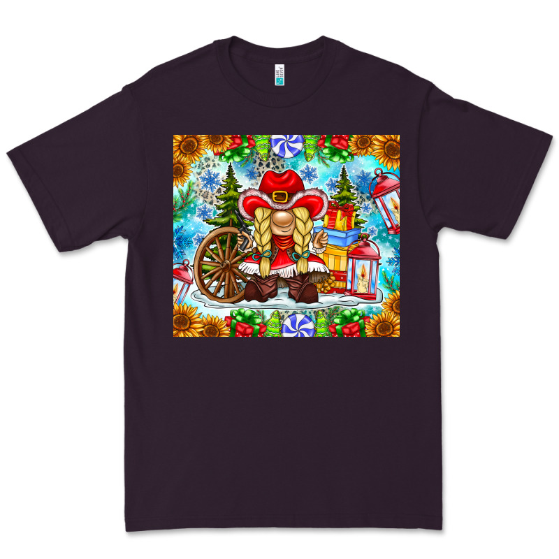 Christmas Cowboy Gnome Premium Tee by CowhideDigitalArt | Teevron
