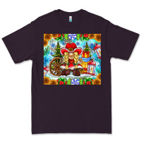 Plum Christmas cowboy gnome Premium Tee - CowhideDigitalArt