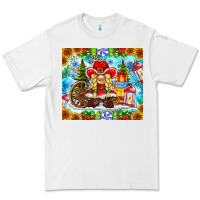 White Christmas cowboy gnome Premium Tee - CowhideDigitalArt