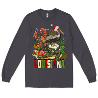 Smoke Christmas Louisiana Long Sleeve Tee - BarkalooDesign