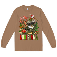Toasted Coconut Christmas Louisiana Long Sleeve Tee - BarkalooDesign