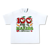 White 100 days of making a difference Urban Heavy Tee - Artiststas