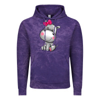 Cloud Purple cute hippopotamus Vintage Hoodie - AdoDesignShop