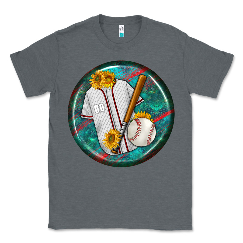 Baseball With Sunflower Round Earrings Classic Tee by BundleAndBundleShop | Teevron
