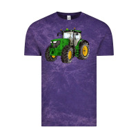 Cloud Purple western farm tractor Vintage Tee - Artiststas