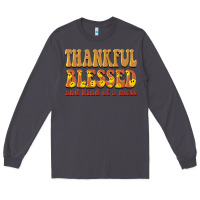 Smoke thankful blessed and kind of a mess Long Sleeve Tee - BarkalooDesign