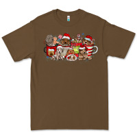 Cacao Christmas Dog Coffee Premium Tee - CowhideDigitalArt