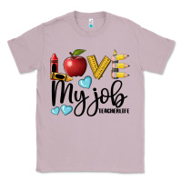 Lilac love my job teacher life Classic Tee - BarkalooDesign