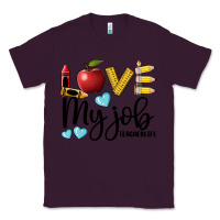 Plum love my job teacher life Classic Tee - BarkalooDesign