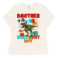 Bone brother of the birthday boy t rex Ladies Tee - Artiststas