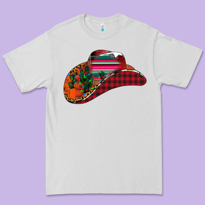 Christmas Cowboy Premium Tee Designed By Cowhidedigitalart