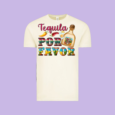 Mexican Tequila Por Favor Vintage Tee Designed By Artiststas