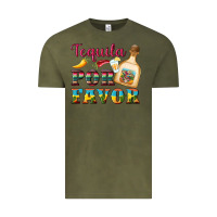 Vintage Olive mexican tequila por favor Vintage Tee - Artiststas