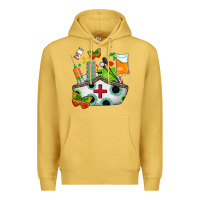 Antique Gold nurse   juneteenth Premium Hoodie - AdoDesignShop