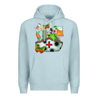 Blue Mist nurse   juneteenth Premium Hoodie - AdoDesignShop