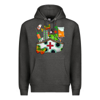 Charcoal Heather nurse   juneteenth Premium Hoodie - AdoDesignShop