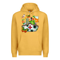 Mustard nurse   juneteenth Premium Hoodie - AdoDesignShop
