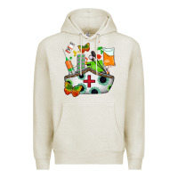 Oatmeal Heather nurse   juneteenth Premium Hoodie - AdoDesignShop