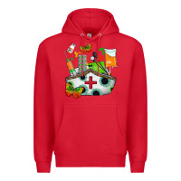 Red nurse   juneteenth Premium Hoodie - AdoDesignShop