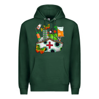 Sports Green nurse   juneteenth Premium Hoodie - AdoDesignShop