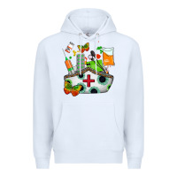 White nurse   juneteenth Premium Hoodie - AdoDesignShop