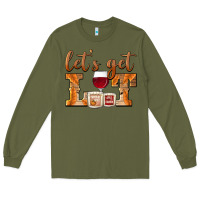 Army Green let's get lit candles Long Sleeve Tee - BarkalooDesign