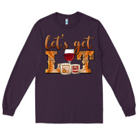 Plum let's get lit candles Long Sleeve Tee - BarkalooDesign