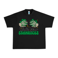 Black shake your shamrocks Urban Heavy Tee - CowhideDigitalArt