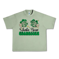 Oil Green shake your shamrocks Urban Heavy Tee - CowhideDigitalArt