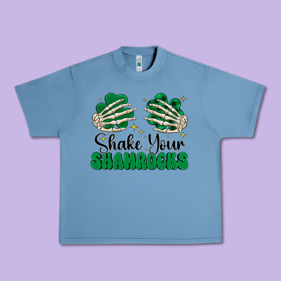 Shake Your Shamrocks Urban Heavy Tee Designed By Cowhidedigitalart