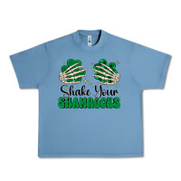 Pebble Blue shake your shamrocks Urban Heavy Tee - CowhideDigitalArt