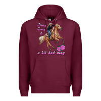 Burgundy classy sassy & a bit bad assy Premium Hoodie - RanaPortraitStore