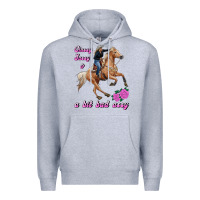 Heather Grey classy sassy & a bit bad assy Premium Hoodie - RanaPortraitStore