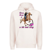 Pale Pink classy sassy & a bit bad assy Premium Hoodie - RanaPortraitStore