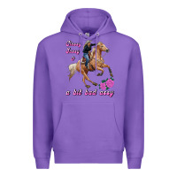 Purple classy sassy & a bit bad assy Premium Hoodie - RanaPortraitStore