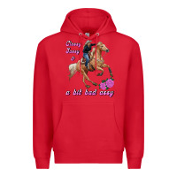 Red classy sassy & a bit bad assy Premium Hoodie - RanaPortraitStore
