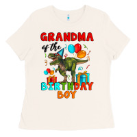 Bone grandma of the birthday boy t rex Ladies Tee - Artiststas