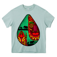 Arona african masks teardrop  3 Heavy Core Tee - BundleAndBundleShop