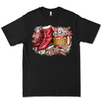 Black Christmas Ice Skating Premium Tee - CowhideDigitalArt