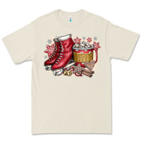 Bone Christmas Ice Skating Premium Tee - CowhideDigitalArt
