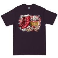 Plum Christmas Ice Skating Premium Tee - CowhideDigitalArt