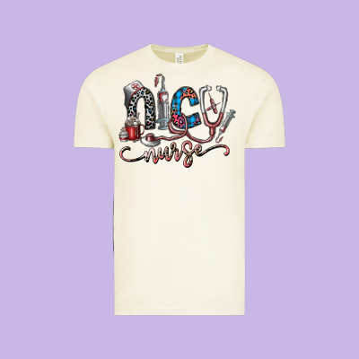 Nice Nurse Vintage Tee Designed By Sublimationcraftshop