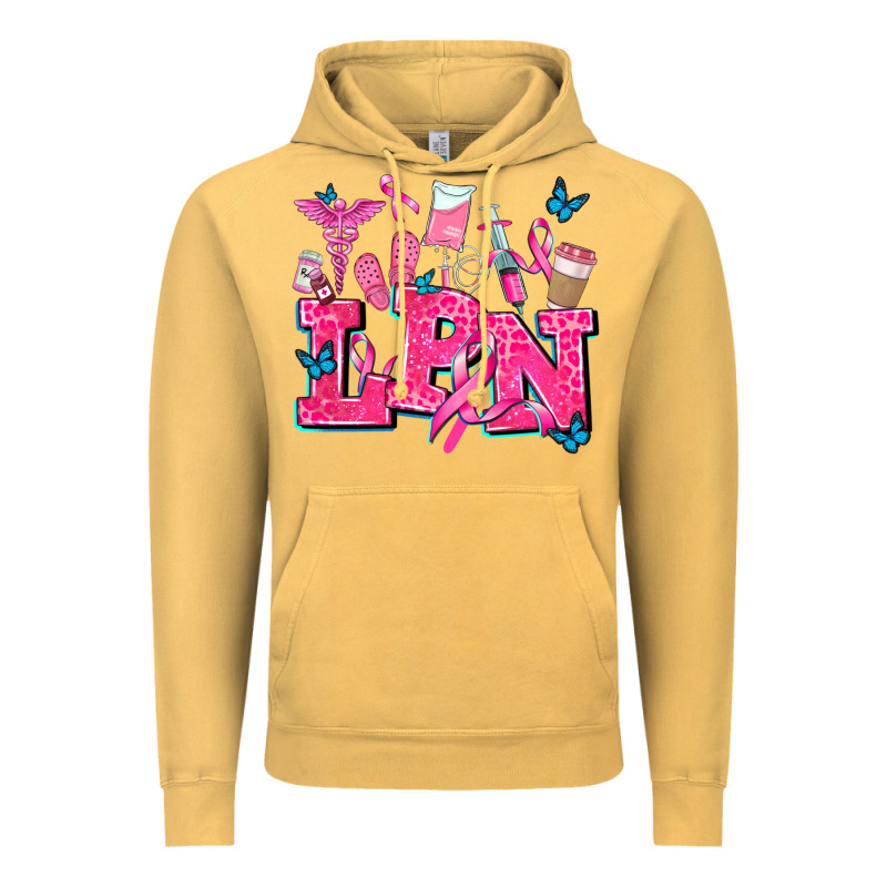 Lpn Cancer  Nurse With Vintage Hoodie by AdoDesignShop | Teevron