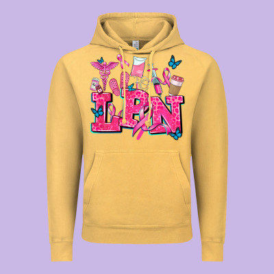 Lpn Cancer  Nurse With Vintage Hoodie Designed By Adodesignshop