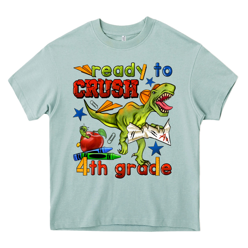 Ready To Crush 4th Grade Heavy Core Tee by BundleAndBundleShop | Teevron