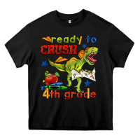 Black ready to crush 4th grade Heavy Core Tee - BundleAndBundleShop