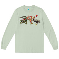 Matcha Christmas alligator pelican crawfish Long Sleeve Tee - BarkalooDesign